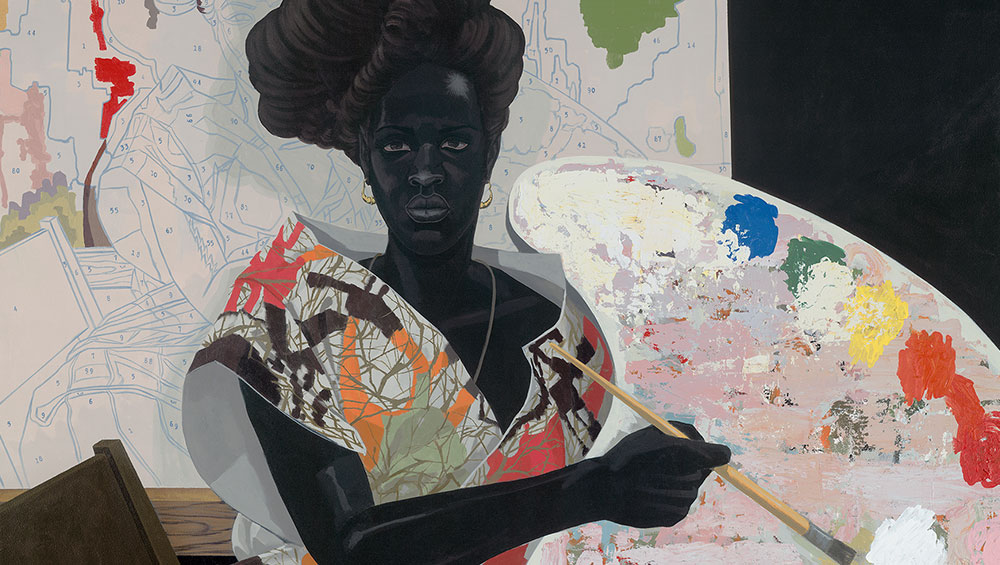 Kerry James Marshall, Untitled, 2009. Acrylic on PVC panel, 155.3 x 185.1. Yale University Art Gallery, Purchased with the Janet and Simeon Braguin Fund and a gift from Jacqueline L. Bradley, B.A. 1979. © Kerry James Marshall.