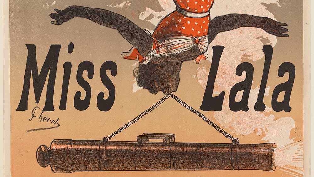 Jules Chéret. Folies-Bergères. Miss Lala, 1880. Colour lithograph, 55 x 39 cm. Bibliothèque-musée de l'Opéra. © Bibliothèque Nationale de France, Paris.