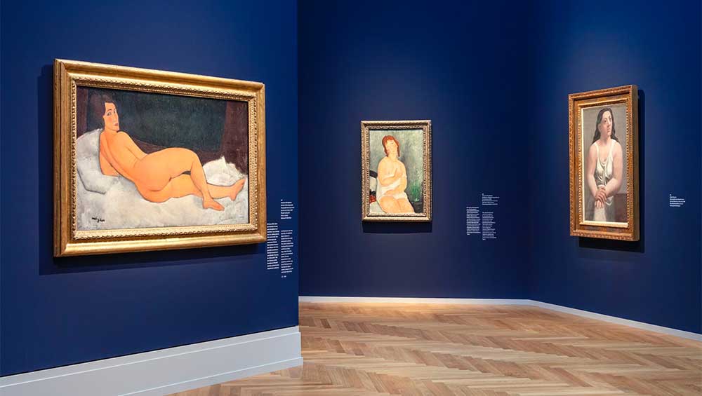 Modigliani: Modern Gazes, installation view, Museum Barberini, Potsdam, 27 April – 18 August 2024. Photo © David von Becker.
