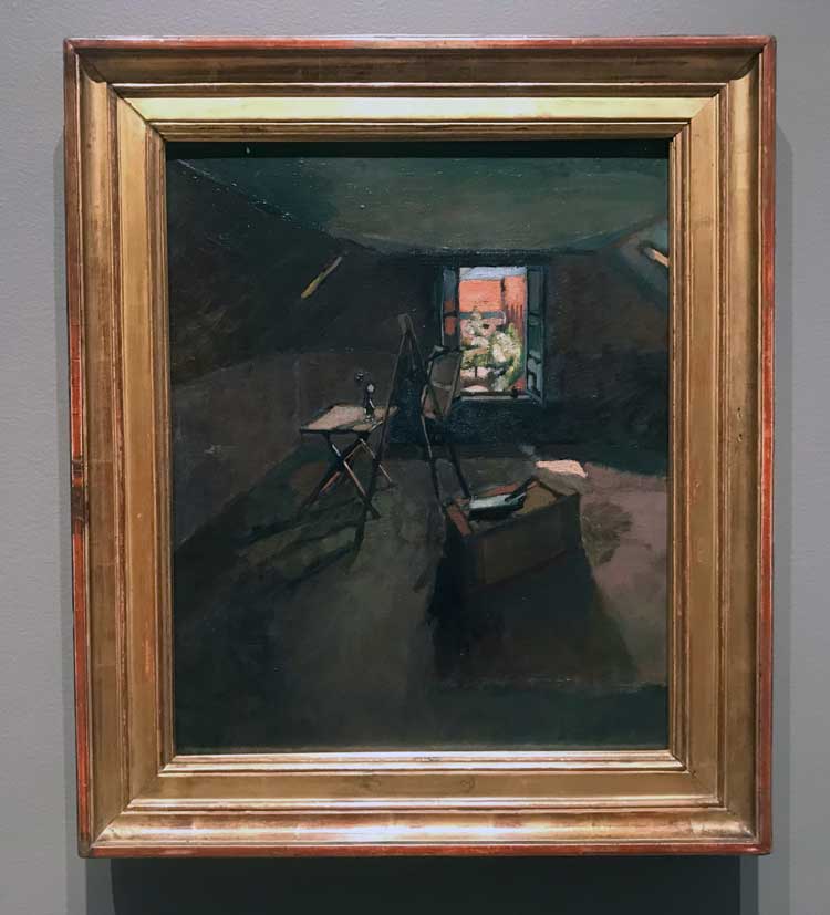 Henri Matisse, Studio Under The Eaves. 1903. Oil on canvas, 55.2 x 46cm. Fitzwilliam Museum Cambridge, UK. Photo: Marie Pohl.
