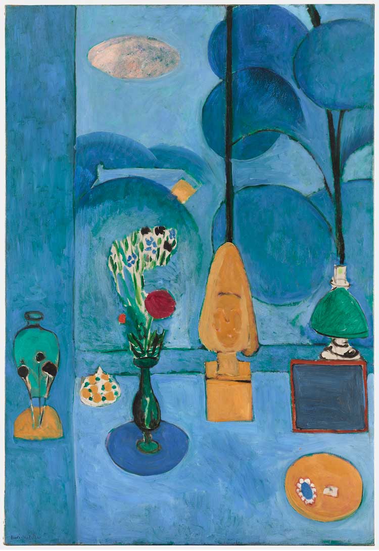 Henri Matisse, The Blue Window, 1913. Oil on canvas, 130.8 x 90.5cm. The Museum of Modern Art, New York. Abby Aldrich Rockefeller.