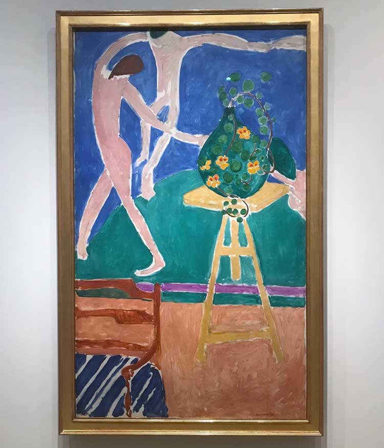 Henri Matisse, Nasturtiums with the Painting 'Dance' I, 1912. Oil on canvas, 191.8 × 115.3cm. The Metropolitan Museum of Art, New York, Bequest of Scofield Thayer 1982. Photo: Marie Pohl.