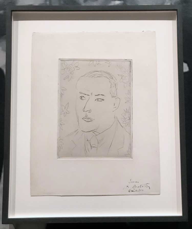 Henri Matisse, M.S. Prichard, 1914. Etching with chine collet, plate: 19.9 x 14.8cm; sheet: 32 x 25.2cm. The Museum of Modern Art, New York. Stephen C. Clarke Fund. Photo: Marie Pohl.
