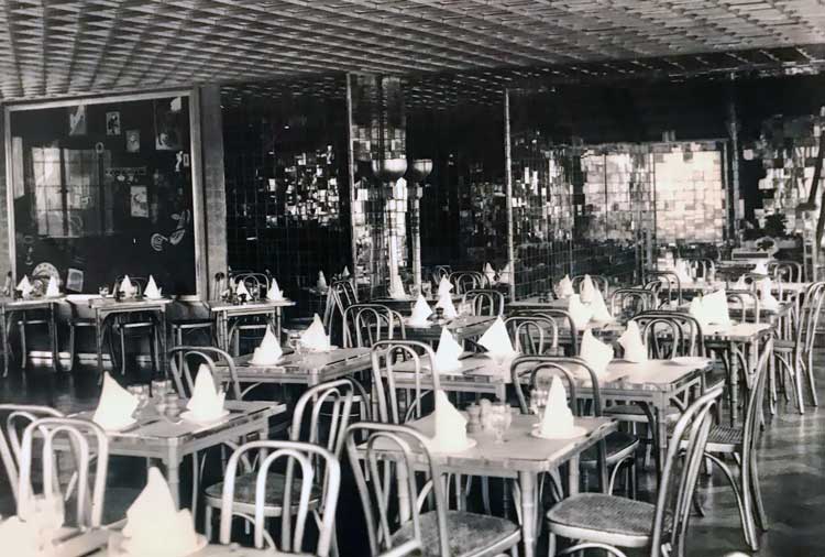Postcard – The Gargoyle Club, Mirrored Mosaic Ballroom”, London, c1930s. Private collection, courtesy of Archives Henri Matisse. Installation view photo: Marie Pohl.