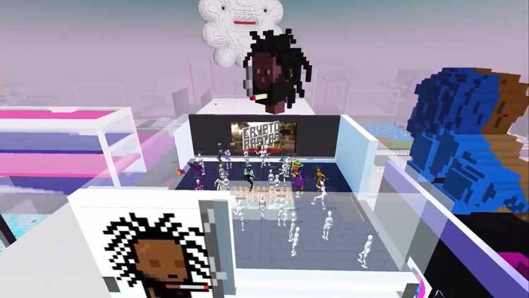 Opening party for the Cryptorastas exhibition.