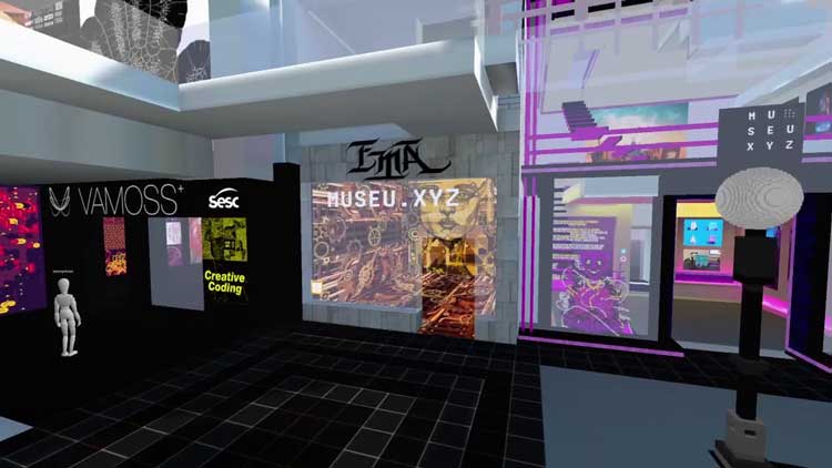 The museu.xyz has partnered with the Sesc gallery (with physical existence), in Rio de Janeiro, with an exhibition and workshops in both spaces.