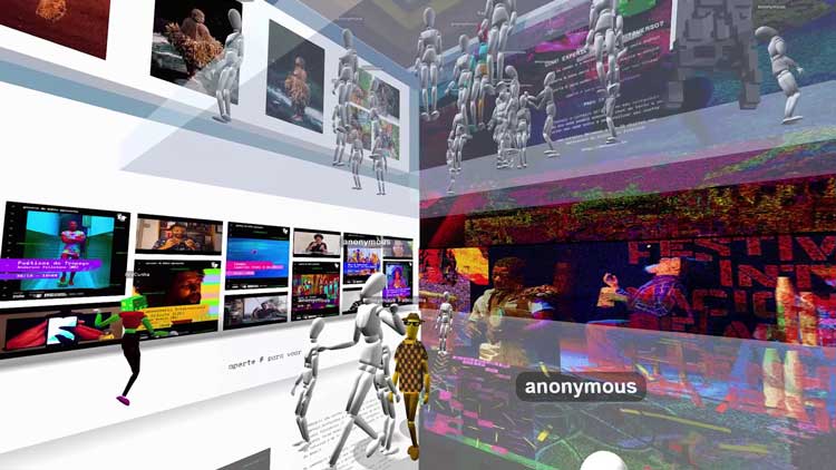 The gallery built for the theatre festival of Bahia shows innovative metaverse architecture.