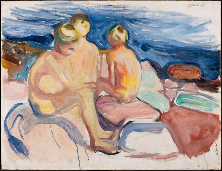 Edvard Munch. Bathing Boys, 1904-05. Oil on canvas, 70.1 x 91.3 cm. KODE Bergen Art Museum, The Rasmus Meyer Collection.