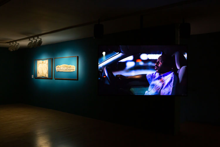 Angelica Mesiti, Citizens Band, 2012. Installation view, Angelica Mesiti: In the Round, Talbot Rice Gallery, University of Edinburgh, 2021. Photo: Sally Jubb.
