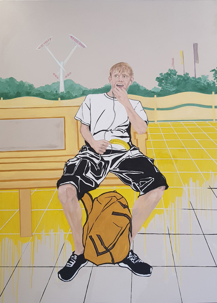Kate Mieczkowska, Jack, 2018. Oil on canvas, 244 x 183 cm. © the artist.