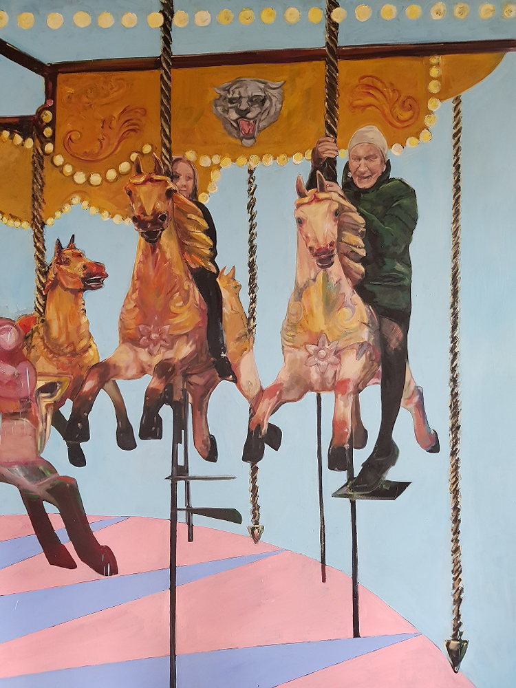 Kate Mieczkowska, Revolution, 2020. Oil on canvas, 244 x 183 cm. © the artist.