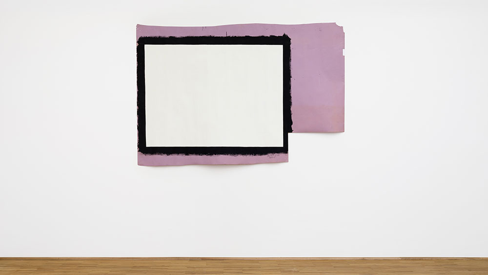 Tony Conrad. Yellow Movie 1/25 – 31/73, 1973. Installation view, Museum für Moderne Kunst (MMK).