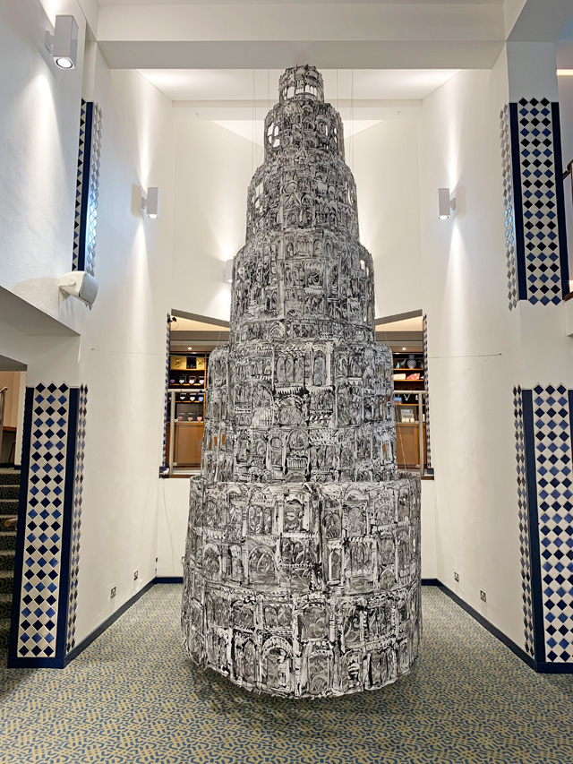 Kevork Mourad: Seeing Through Babel, Ismaili Centre, London, 2019. Photo: Martin Kennedy.