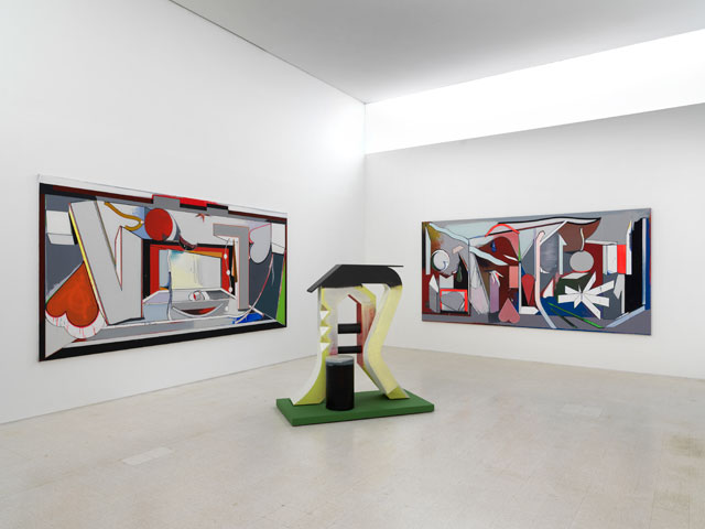 Scheibitz room. Thomas Scheibitz, from the exhibition Il fiume e le sue fonti, 2011. Collezione Maramotti, Reggio Emilia, 2019. Photo: Dario Lasagni.