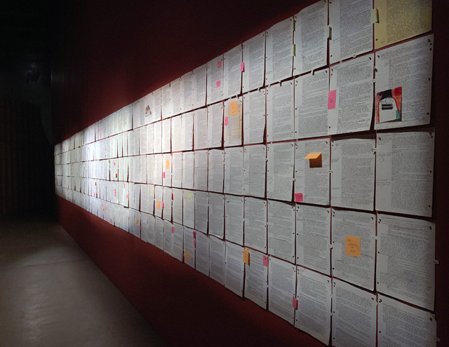 Daria Martin: Tonight the World, installation view, The Curve, Barbican Centre, London, 2019. Photo: Martin Kennedy.