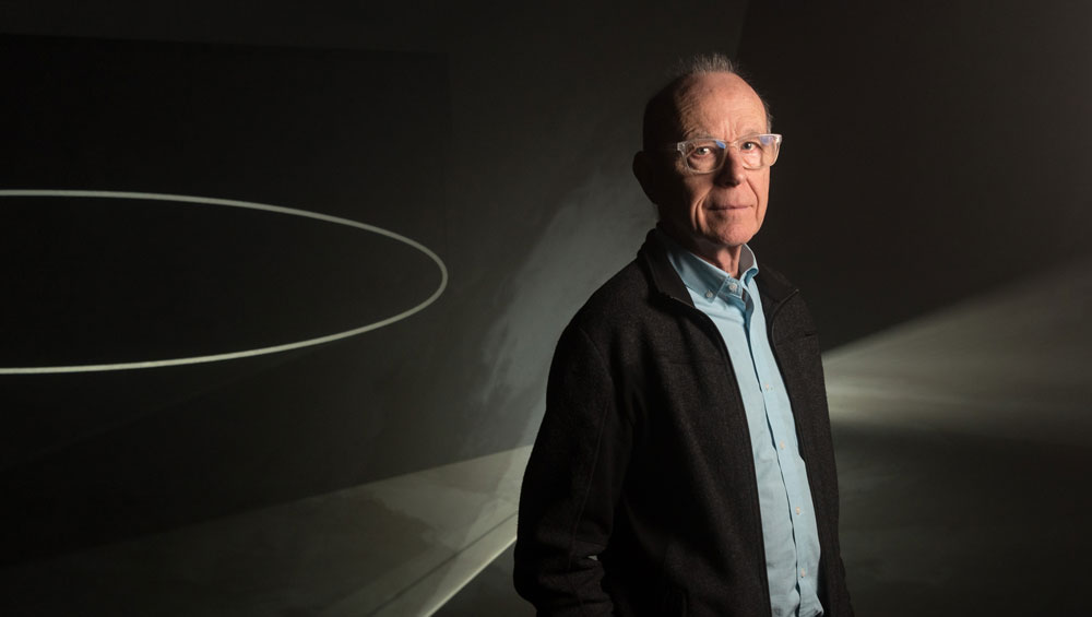 Portrait of Anthony McCall at Hepworth Wakefield. Photograph: Guzelian.