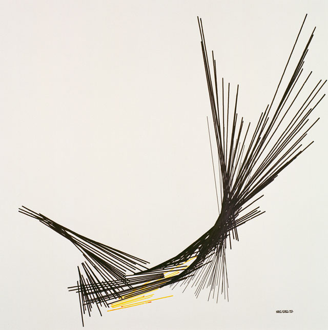 Frieder Nake. Bundles of straight lines, 1965. © the artist.