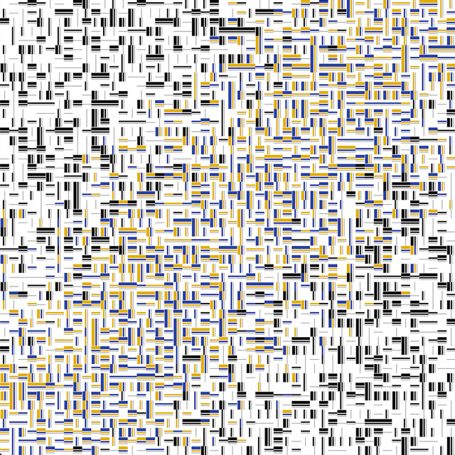Frieder Nake. Walk through Raster with Markov, 2005. © the artist.