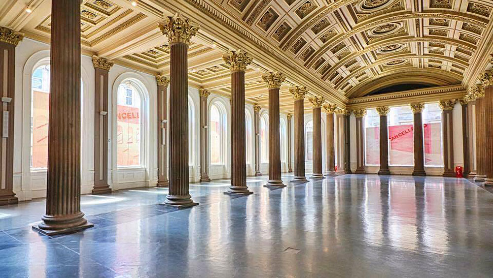 Marlie Mul: This exhibition is cancelled, gallery view, Glasgow Gallery of Modern Art 2017. Photograph: Max Slaven.