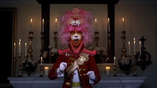 Rachel Maclean, Still from The Lion and The Unicorn, 2012, Digital Video, 12mins, Commissioned by Edinburgh Printmakers for Year of Creative Scotland