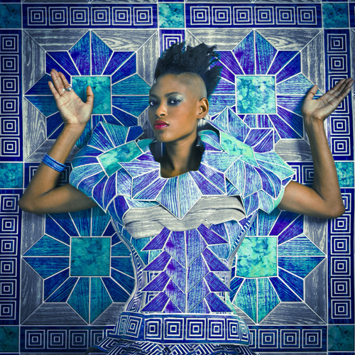 Omar Victor Diop. The Studio of Vanities, 2014. Mame. Pigment inkjet image on HahnemüHle Harman paper, 90 × 90 cm. Courtesy of Galerie Magnin-A, Paris © Omar Victor Diop.