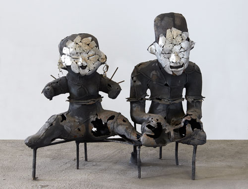 Xavier Mascaró. Sacred Couple, 2014. Iron and aluminium, 100 x 114 x 43cm. © Xavier Mascaró, 2014. Image courtesy of the artist. Photograph: Joaquin Cortes.