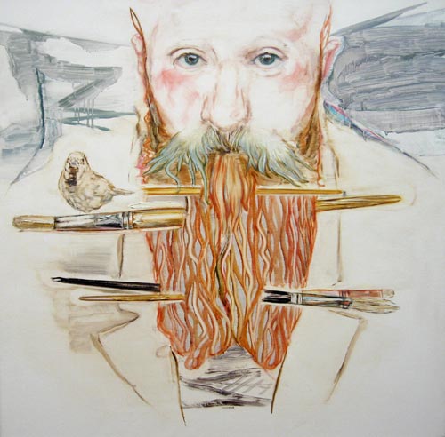 Tim McMonagle. Eduard (no. 2), 2006. Oil on linen 76.5 x 76.5 cm. Courtesy Kaliman Gallery, Sydney.