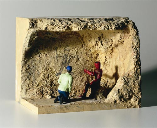 Alasdair Macintyre. The Prophecy of Old Mahogany, 2006. Polyurethane resin, polymer clay, wood, styrofoam, pebbles, sand, acrylic paint. 17.9 x 22.1 x 16 cm. Image: Courtesy the artist and Sullivan + Strumpf Fine Art, Sydney, Australia.