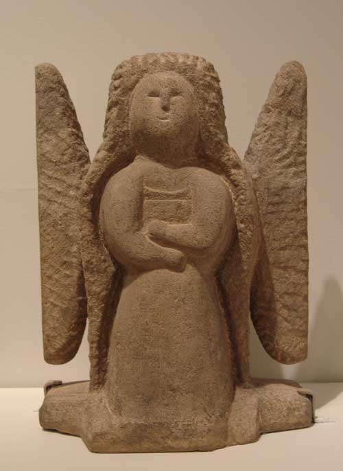 William Edmondson (ca. 1870-1951), Angel, 1937-1939. Carved limestone.
Collection of Robert A. Roth