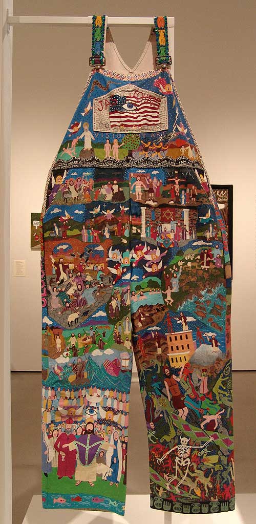 Jas Johns (1941-2003), Heaven and Hell Britches, 2000-2002. Acrylic paint
on overalls