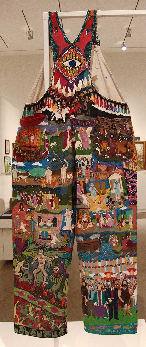Jas Johns (1941-2003), Heaven and Hell Britches, 2000-2002. Acrylic paint
on overalls