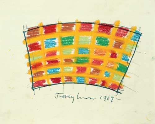 Jeremy Moon. Drawing [1969], 1969, pencil & pastel on paper, 20.3 x 25.4 cm, 8 x10"