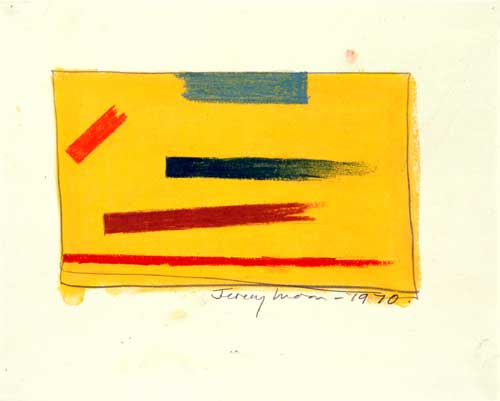 Jeremy Moon. Drawing [1970], 1970, pencil & pastel on paper, 20.3 x 25.4 cm, 8 x10"
