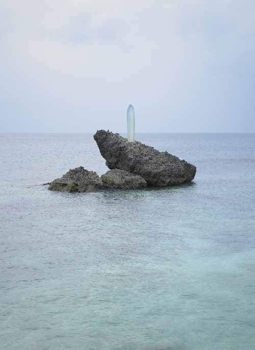Mariko Mori. Sun Pillar, Primal Rhythm, 2011 (photo documentation). C-print, 55 x 40 inches. © Faou Foundation, New York. Photograph: Richard Learoyd.