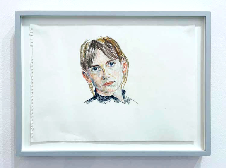 Isabel Nolan, Mirror, 2005. Coloured pencil on paper, 29.5 x 41.5 cm, installation view, Southwark Park Galleries. Photo: Veronica Simpson.