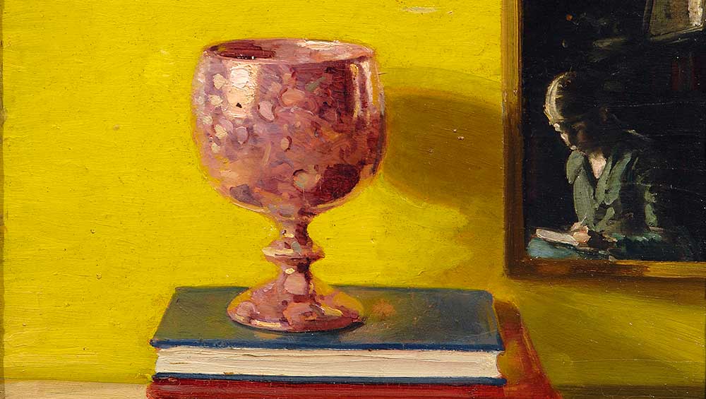 William Nicholson, Rose Lustre, 1920. Oil on panel, 27.5 x 33 cm. Private Collection c/o Hazlitt Holland-Hibbert.