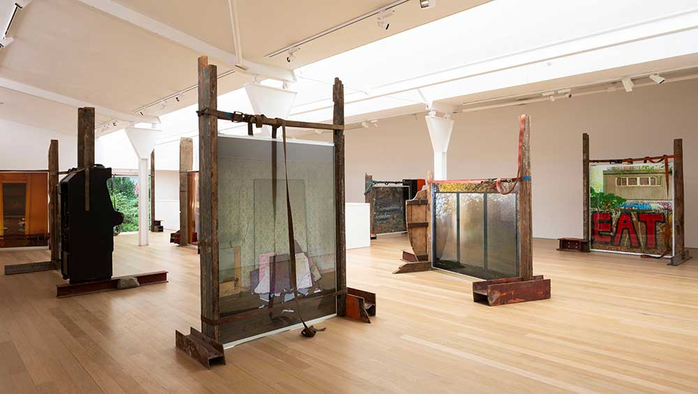 Mike Nelson: Humpty Dumpty: a transient history of Mardin earthworks: low rise, installation view, Fruitmarket, Edinburgh, 2025. Photo: Ruth Clark.