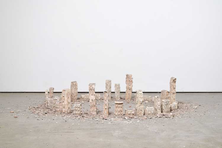 Sara Osman, Battle for Home, 2023. Plaster, soil and clay. Courtesy of the Artist.
