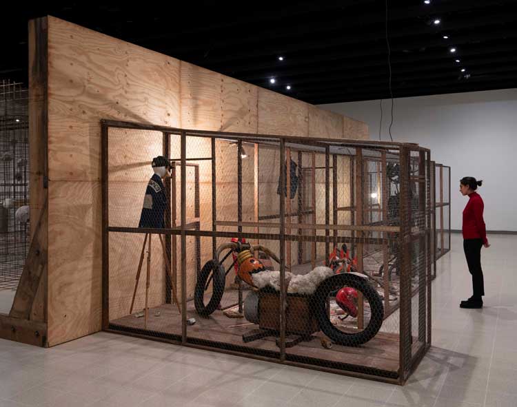 Mike Nelson, The Amnesiacs, 1996-ongoing. Installation view. Photo: Matt Greenwood. Courtesy the artist and the Hayward Gallery.