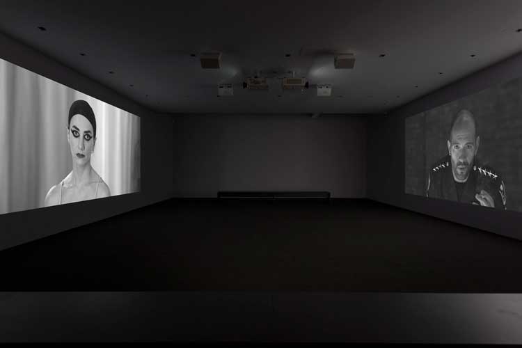 Shirin Neshat, The Fury, installation view, Gladstone Gallery, New York, 2023. Photo: David Regen. Courtesy of the artist and Gladstone Gallery.