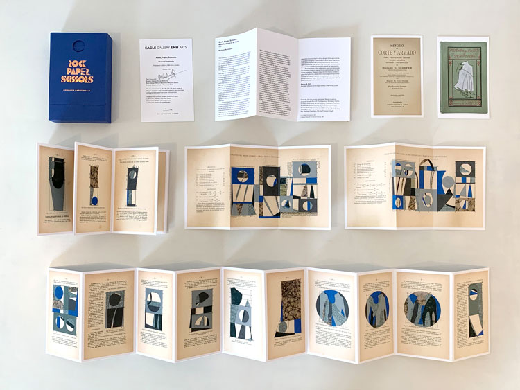 Hormazd Narielwalla. Rock, Paper, Scissors, 2020. Artist’s book, 18 x 11.5 x 3 cm, edition:100. Copyright Hormazd Narielwalla, courtesy of Emma Hill Eagle Gallery.