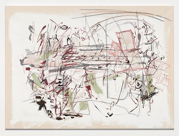 Carmen Neely. This tattoo is gonna save my life, 2019. Oil on canvas, graphite, 70 x 51.25 in (177.8 x 130.18 cm). Courtesy of the artist and Jane Lombard Gallery.