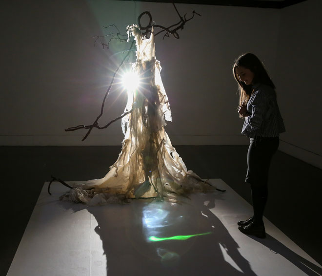 Helen and Kate Storey: Neurogenesis: from neuron birth to all that we are, 2018, installation view. Photograph: Erika Stevenson.
