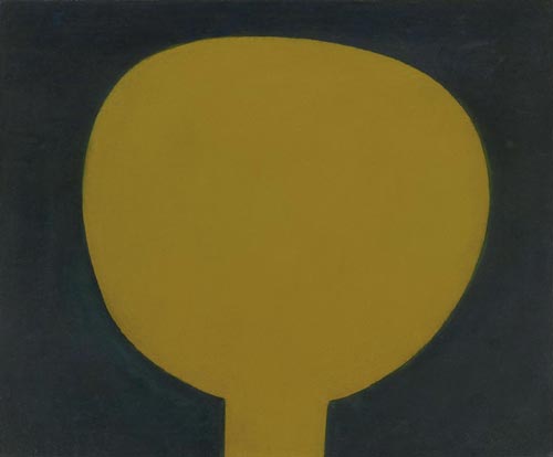 Sidney Nolan. Boy and the moon, c. 1939–1940. Oil on canvas on composition board, 73.3 x 88.2 cm. Collection National Gallery of Australia, Canberra. © The Trustees of the Sidney Nolan Trust
