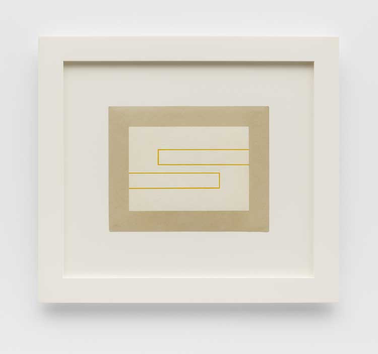 Hélio Oiticica. Untitled (Pre-Neoconcreto), 1959. Gouache on cardboard, 18 x 34 cm (7 x 13 3/8 in). © Estate of Hélio Oiticica, Courtesy Lisson Gallery.