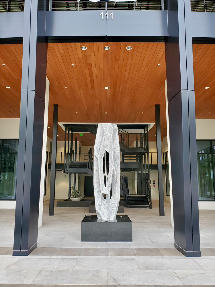 Arik Levi. Craterstone296. Marble. Courtesy of the artist and Method & Concept.