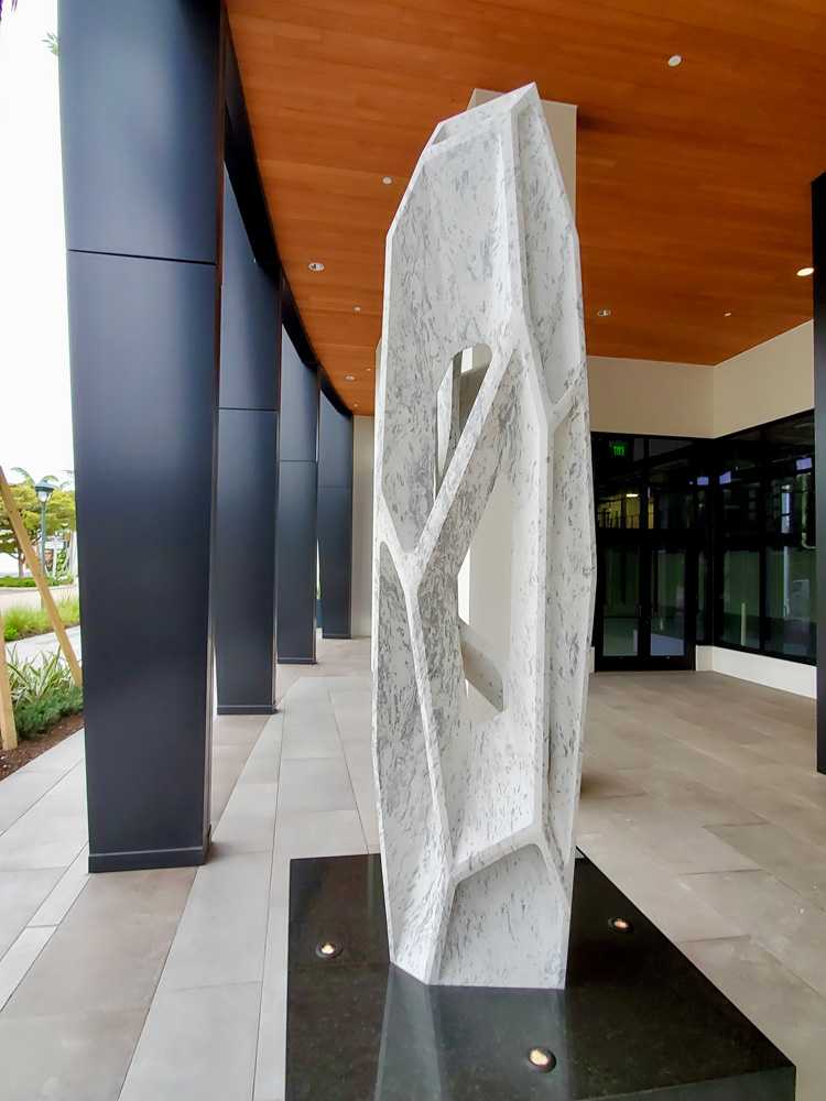 Arik Levi. Craterstone296. Marble. Courtesy of the artist and Method & Concept.