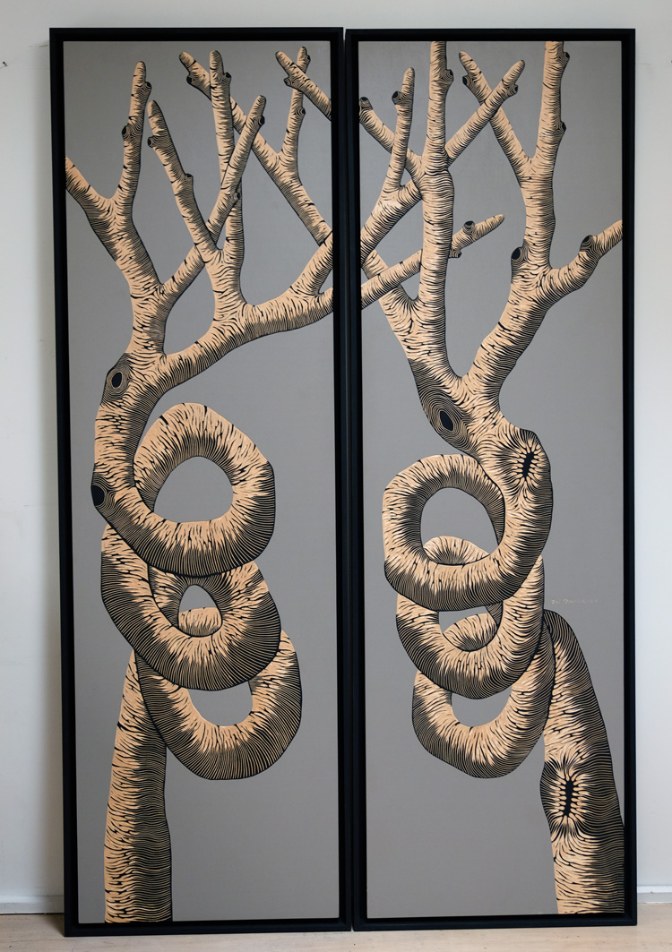 Zoé Ouvrier. Maguy, 2013. Sculpture, acrylic paint, H200 x W120 cm. Private collection. Courtesy of the artist and Method & Concept.