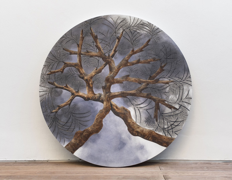 Zoé Ouvrier. Windy, 2017. Sculpture, acrylic, oil paint, 145 cm. Courtesy of the artist and Method & Concept.