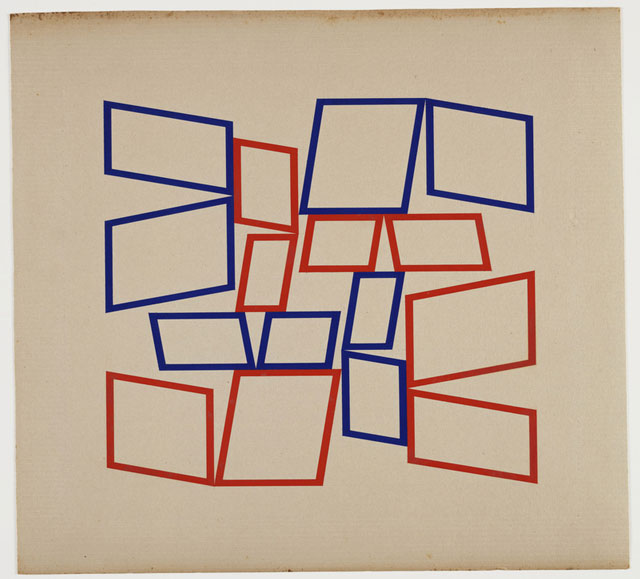 Hélio Oiticica, Metaesquema 4066, 1958. Gouache on cardboard, 21 × 22 7/8 in. (53.3 × 58.1 cm). Museum of Modern Art, New York; Gift of the Oiticica family. © The Museum of Modern Art/Licensed by SCALA / Art Resource, NY
